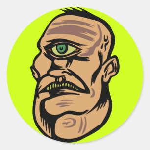Pegatina Redonda cyclops