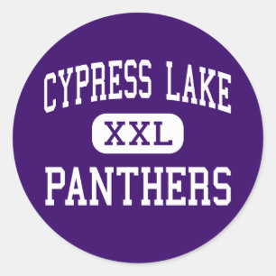 Pegatina Redonda Cypress Lake - Panthers - High - Fort Myers