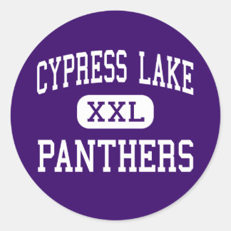 Pegatina Redonda Cypress Lake - Panthers - High - Fort Myers