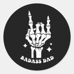 Pegatina Redonda D Dads Club Fathers Day Funny Trendy Words On Ck