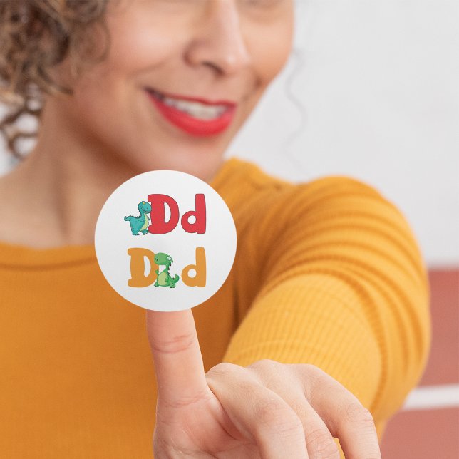 Pegatina Redonda D Para Pegatinas De Dinosaurios (Subido por el creador)