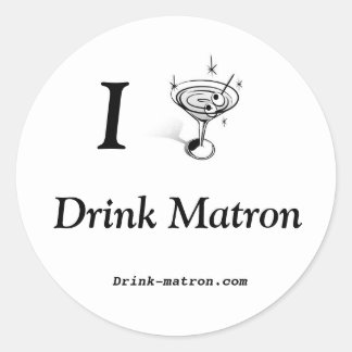 Pegatina Redonda Da la vuelta, nos amas Pegatinas