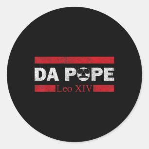 Pegatina Redonda Da Pope De América El Papa De Chicago Leo Xiv Funn