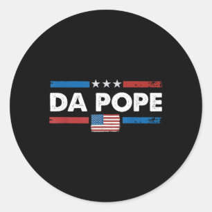 Pegatina Redonda Da Pope De América El Papa De Chicago Leo Xiv Prov