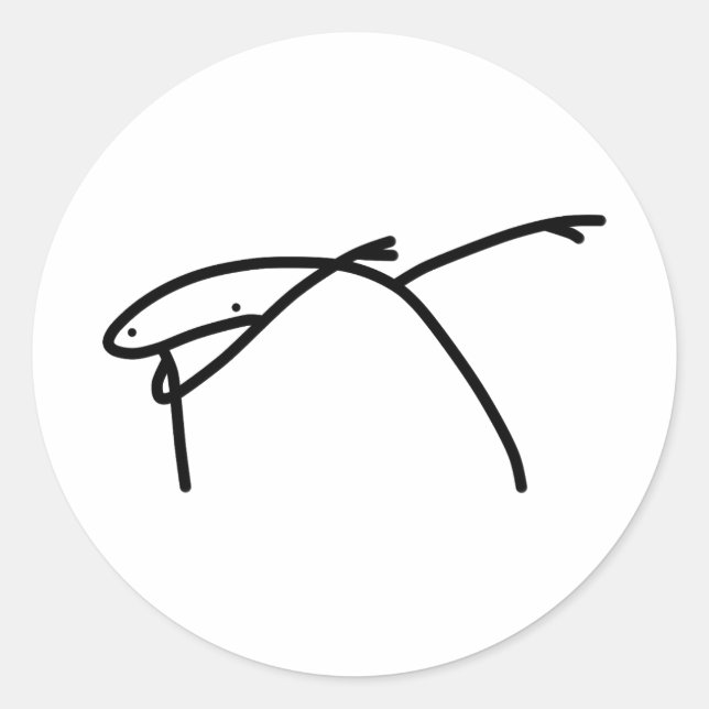 Pegatina Redonda Dab Flork (Anverso)