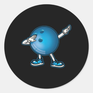 Pegatina Redonda Dabbing Bowl Ll Tee Niños Dab Dance Gifts
