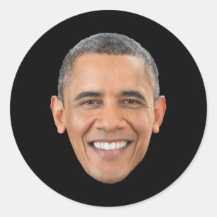 Pegatina Redonda Daddy Barack Obama - Graciosa camiseta de Novedad