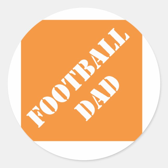 Pegatina Redonda Dadiss Football Dad (Anverso)