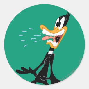 Pegatina Redonda DAFFY DUCK™ Asustado
