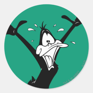 Pegatina Redonda DAFFY DUCK™ emocionada