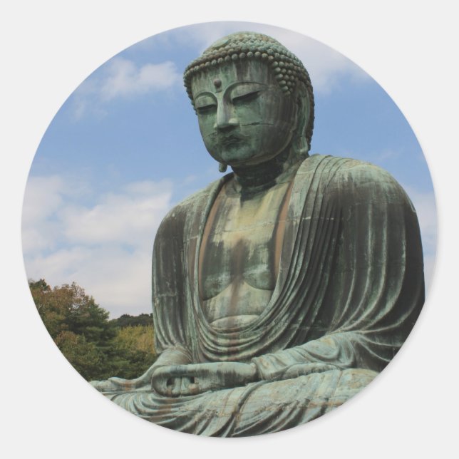 Pegatina Redonda Daibutsu (Anverso)
