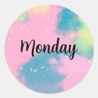 Pegatina Redonda Daily Or Monthly Customizable Labels