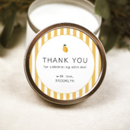 Pegatina Redonda Dainty Lemon Fiesta