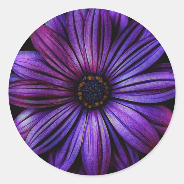 Pegatina Redonda Daisy (Anverso)
