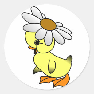 Pegatina Redonda Daisy Duck
