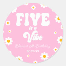 Daisy Flower Five es una Vibe 5ª Fiesta de Cumplea