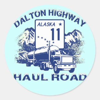 PEGATINA REDONDA DALTON HIGHWAY HAUL ROAD