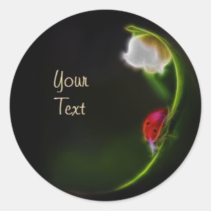 Pegatina Redonda Dama del Valle