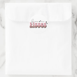 Pegatina Redonda Dame besos