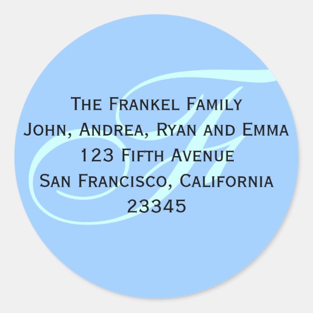 Pegatina Redonda ¡Dame tu dirección (etiqueta)! (Anverso)