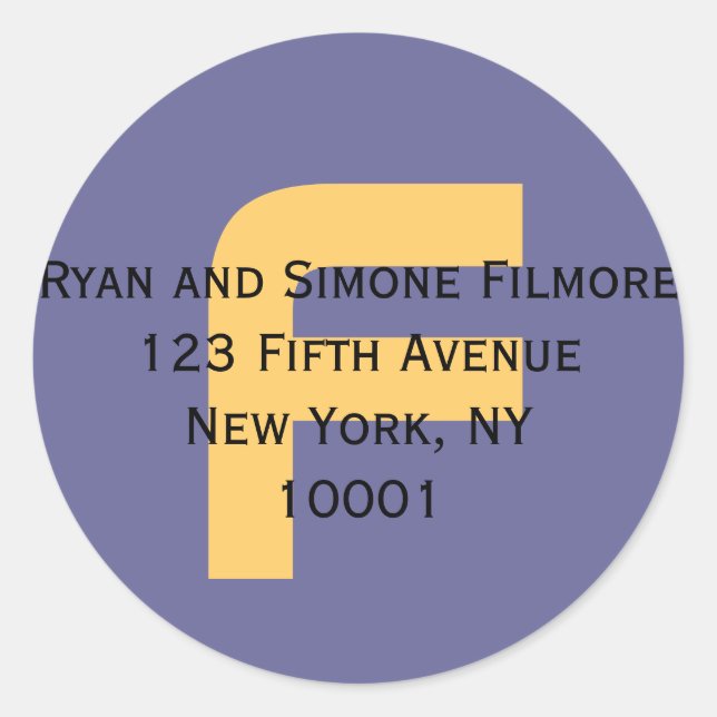 Pegatina Redonda ¡Dame tu dirección (etiqueta)! (Anverso)