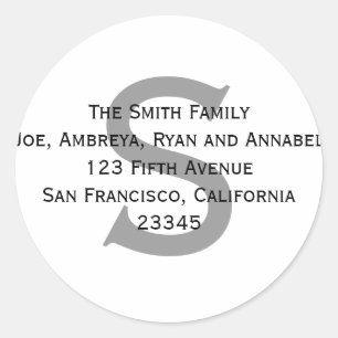 Pegatina Redonda ¡Dame tu dirección (etiqueta)!