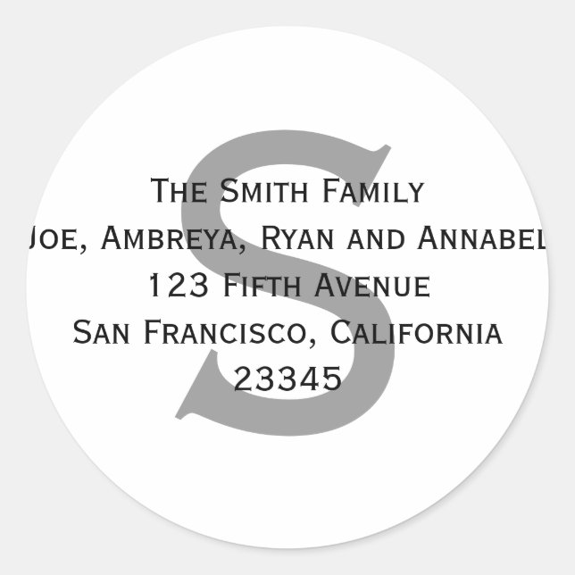 Pegatina Redonda ¡Dame tu dirección (etiqueta)! (Anverso)