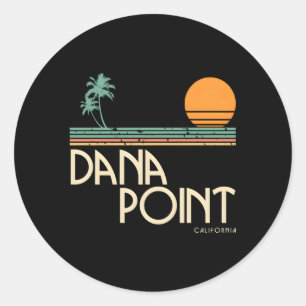 Pegatina Redonda Dana Point California