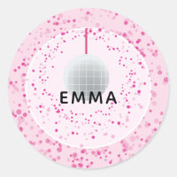 Dance Disco Ball Fiesta Personalizado Fiesta negro