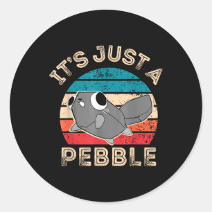 Pegatina Redonda Dandys World Pebble... Es Sólo Un Niño Pebble Dand