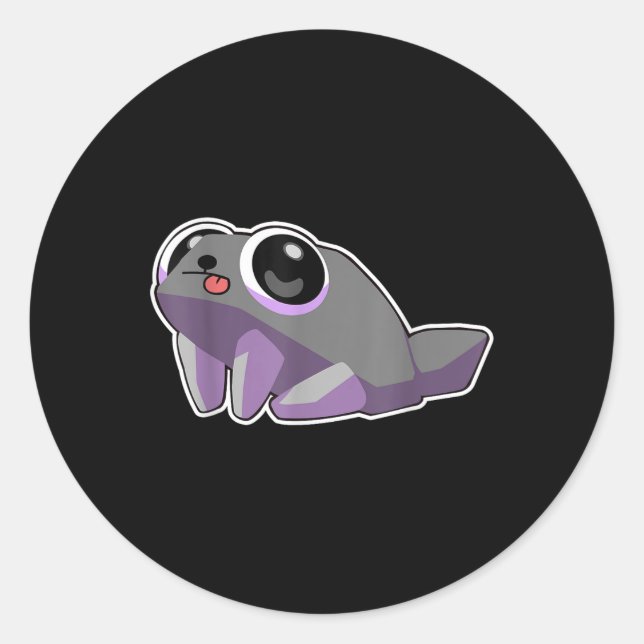 Pegatina Redonda Dandys World Pebble _ Niños de cumpleaños Pebble D (Anverso)