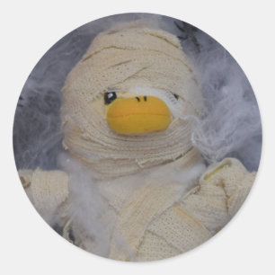 Pegatina Redonda Danny Duck la momia
