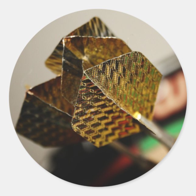 Pegatina Redonda Dardos (Anverso)