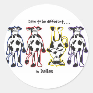 Pegatina Redonda Dare-in-Dalls