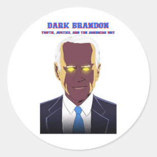 Pegatina Redonda Dark Brandon