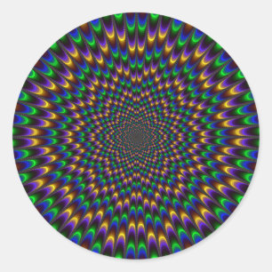 Pegatina Redonda Dark Eye Bender