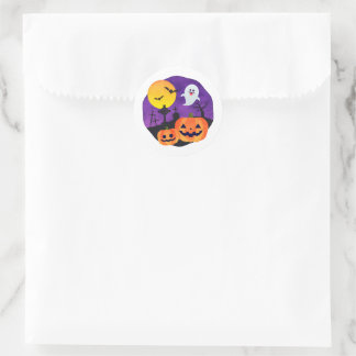 Pegatina Redonda Dark Halloween Aesthetic Stickers