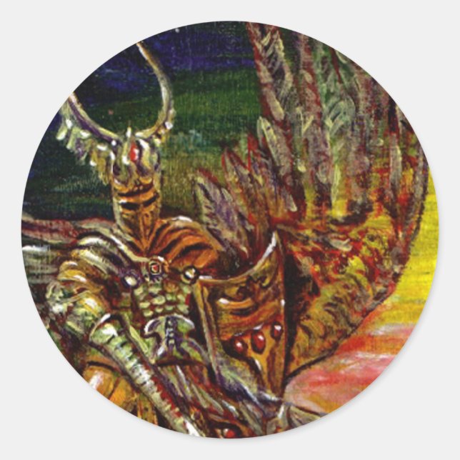 Pegatina Redonda Dark Knight (Anverso)