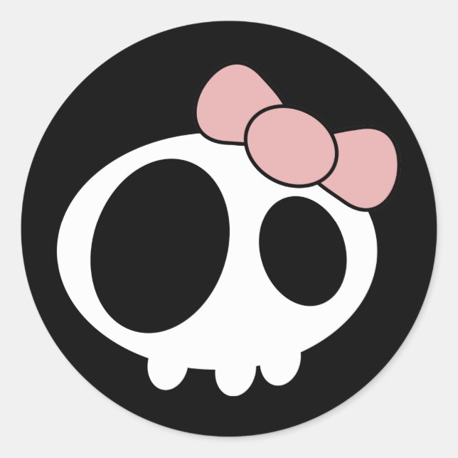 Pegatina Redonda Dark Lady (Anverso)