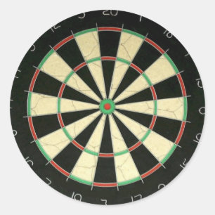 Pegatina Redonda Dart Board
