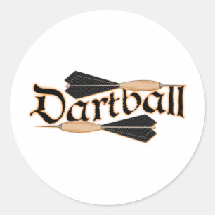 Pegatina Redonda Dartball Darts