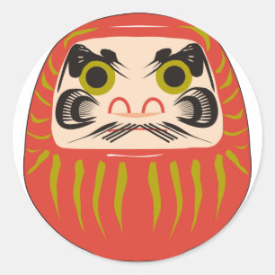 Pegatina Redonda Daruma