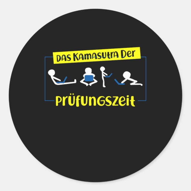 Pegatina Redonda Das Kamatsura Der Computer Nerd Gracioso Regalo (Anverso)