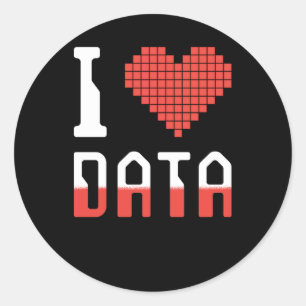 Pegatina Redonda Datos que me encantan