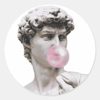 Pegatina Redonda David - Buble Gum