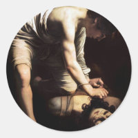 David y Goliat por Caravaggio