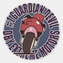 Pegatina Redonda DBY EXTREME MOTORS VINTAGE Lucky Devil 2
