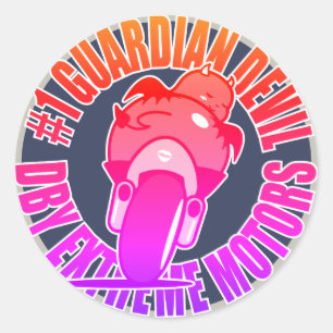 Pegatina Redonda DBY EXTREME MOTORS VINTAGE Lucky Devil 2