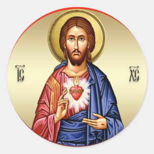 Pegatina Redonda DC 002 - Jesucristo