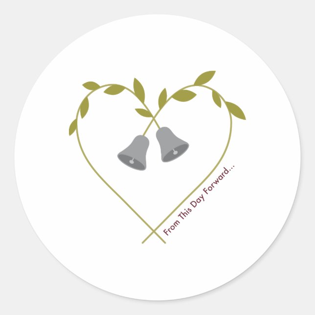 Pegatina Redonda De Ahora en Adelante (Anverso)